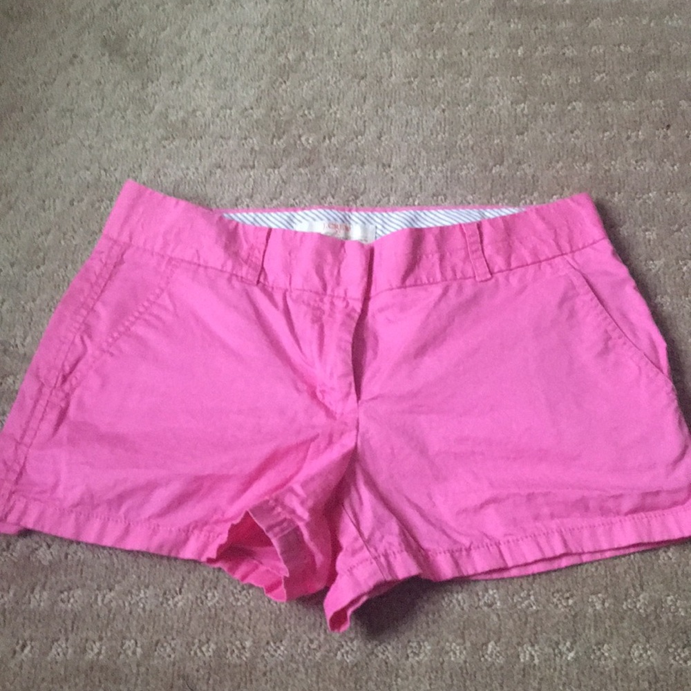 J crew pink shorts